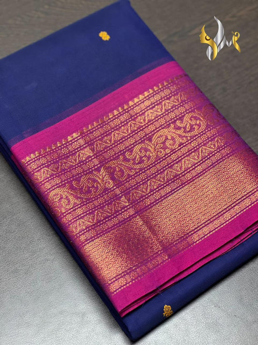 Pure Kanchi Cotton sarees with Zari/Thread weaving