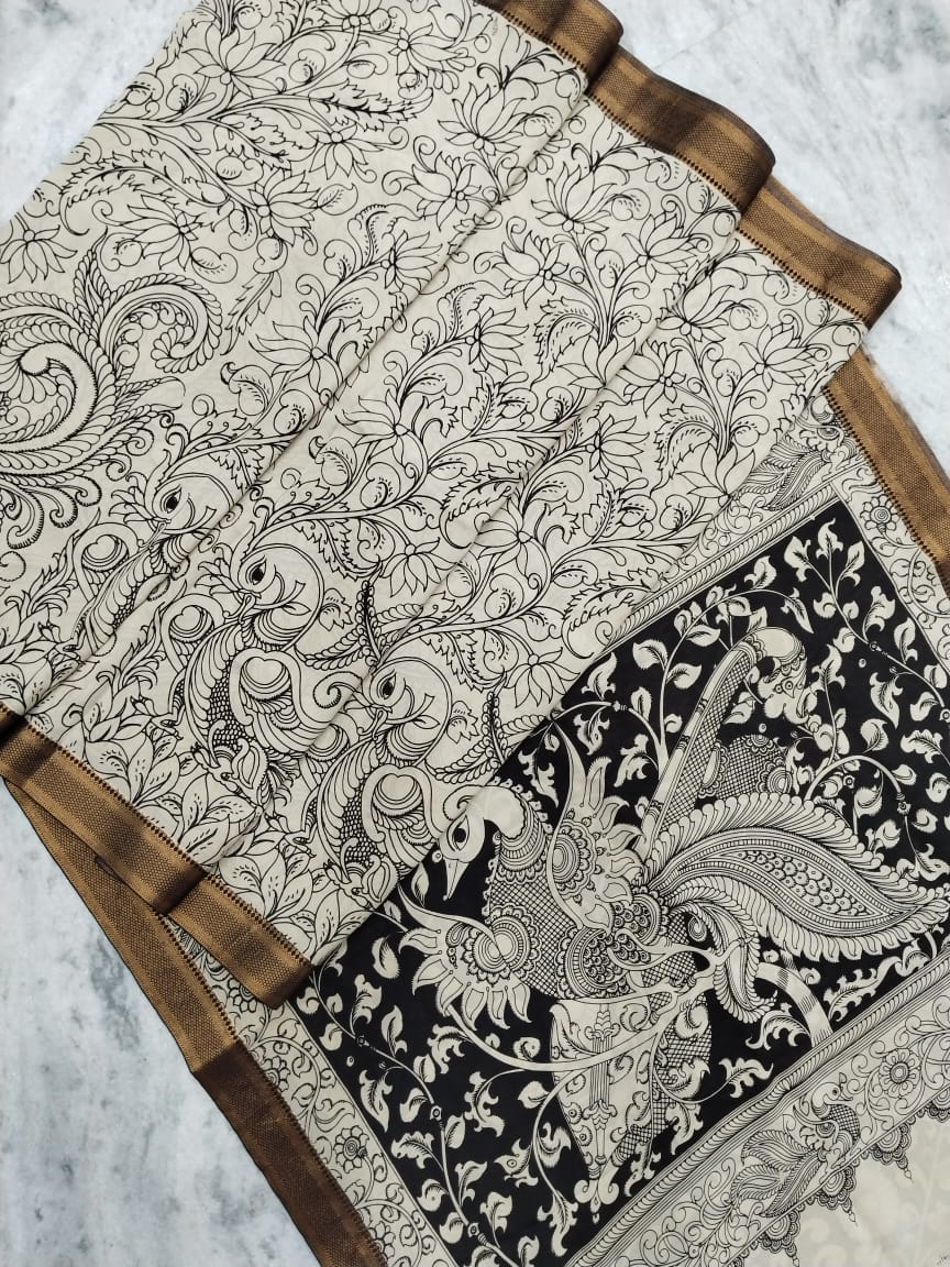 Kalamkari Silk Saree