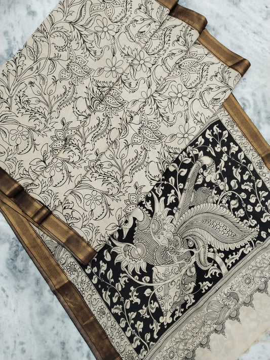 Kalamkari Bangalore Silk Saree