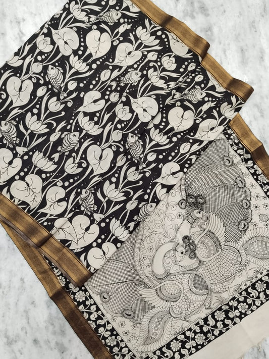 Kalamkari Bangalore Silk Saree