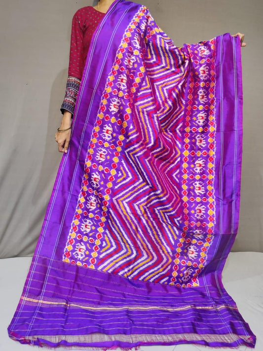 Pure Ikkat Pure Silk Duppata