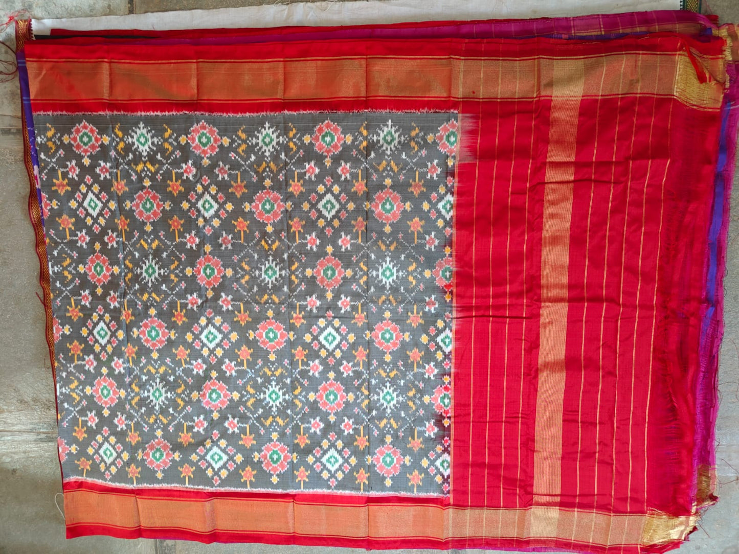 Pure Ikkat Pure Silk Duppata