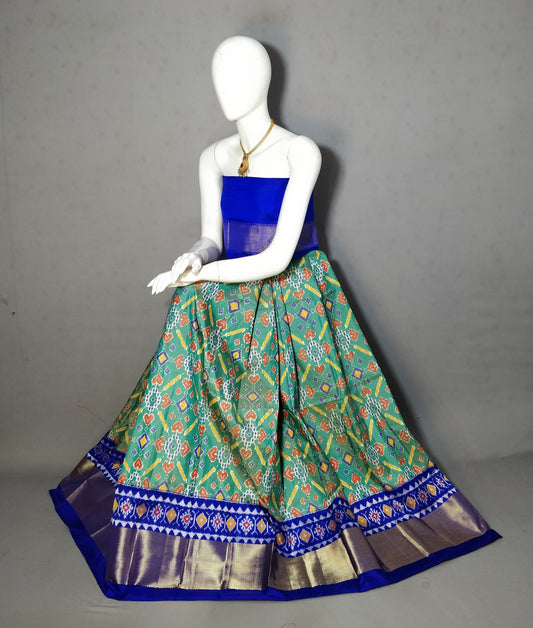 Ikkat Free Size Lehenga