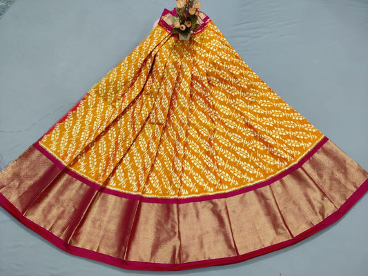 Ikkat Free Size Lehenga