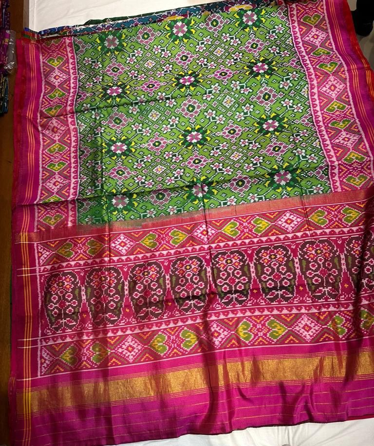 Ikkat Patola Pure Silk Saree