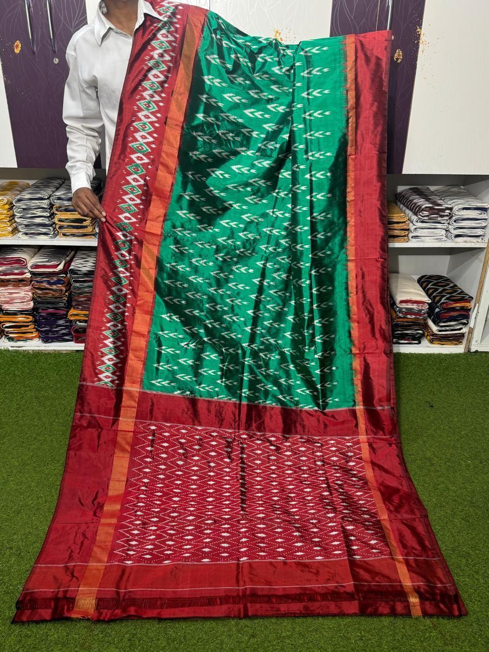 Latest Ikkat Pure Silk Saree