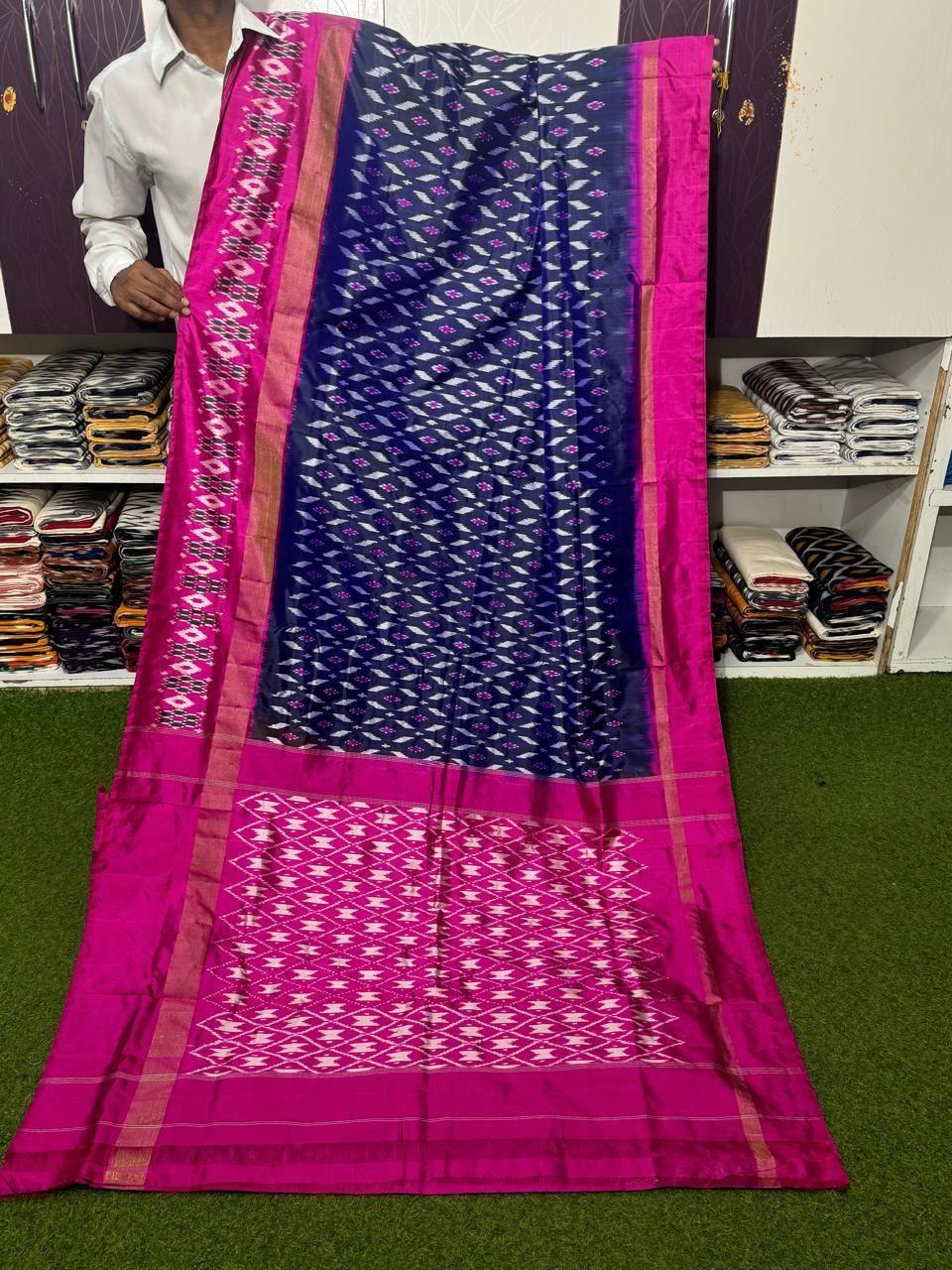 Latest Ikkat Pure Silk Saree