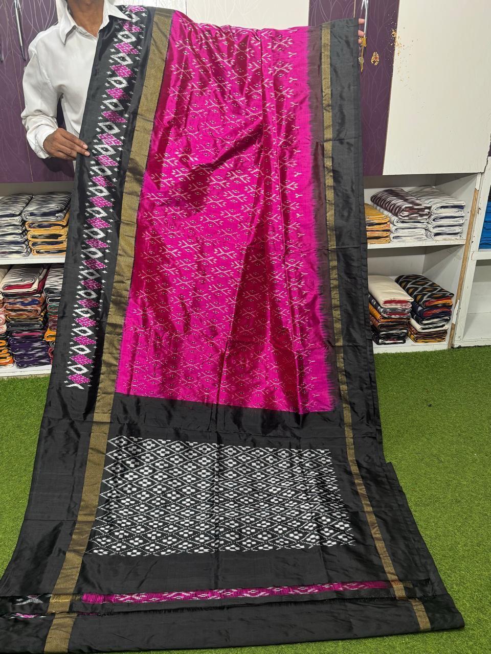 Latest Ikkat Pure Silk Saree