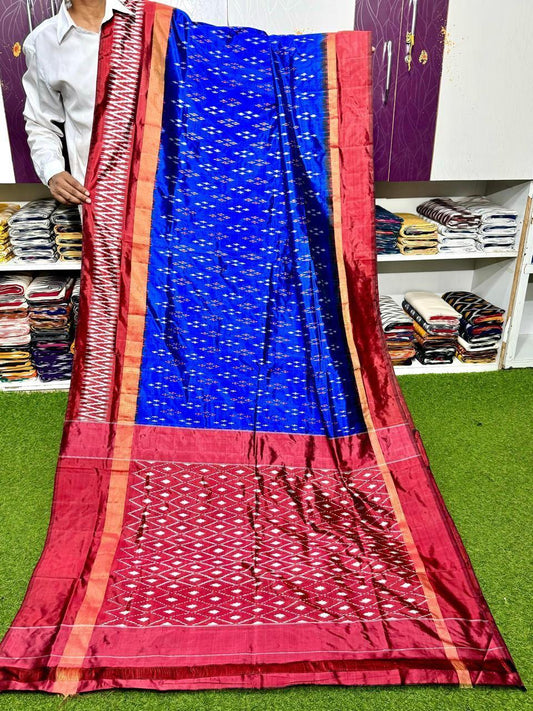 Latest Ikkat Pure Silk Saree