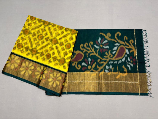 Pure Ikkat Siko Saree