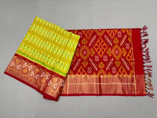 Pure Ikkat Siko Saree