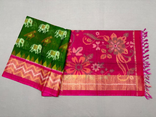 Pure Ikkat Siko Saree