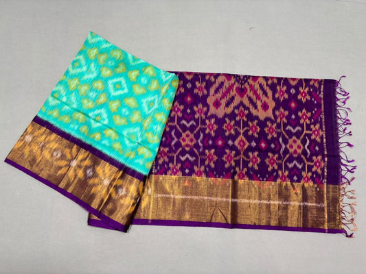 Pure Ikkat Siko Saree