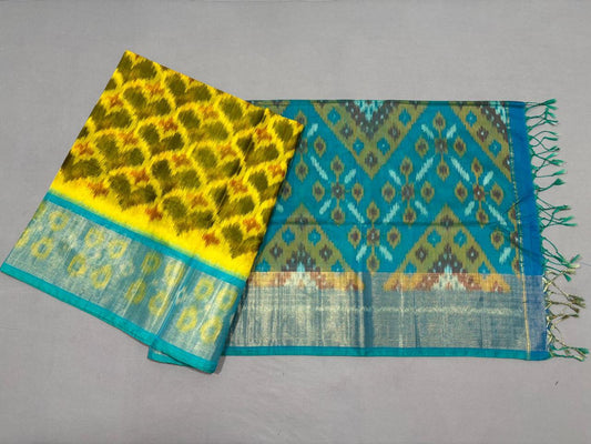 Pure Ikkat Siko Saree