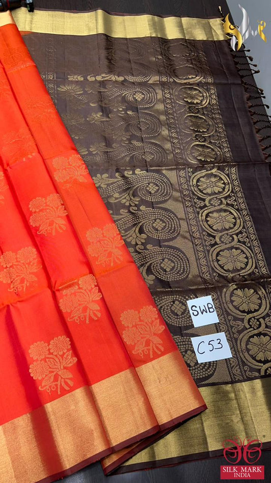 Kanchipuram Handloom Soft Silk Saree