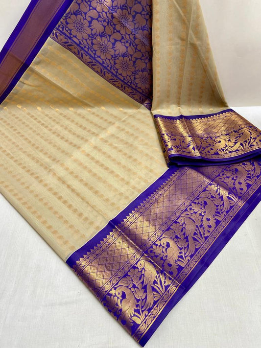 Chanderi Kuppadam Kanchi Border Saree