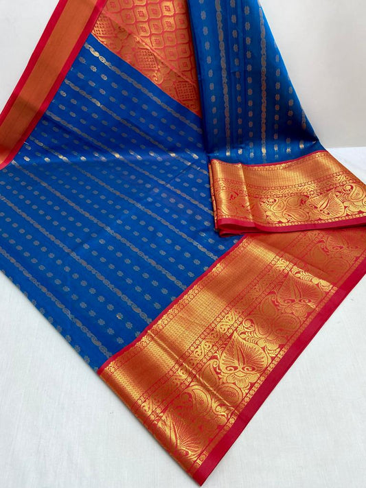 Chanderi Kuppadam Kanchi Border Saree