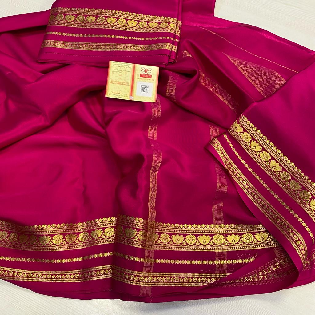Mysore Crepe Pure Silk Saree