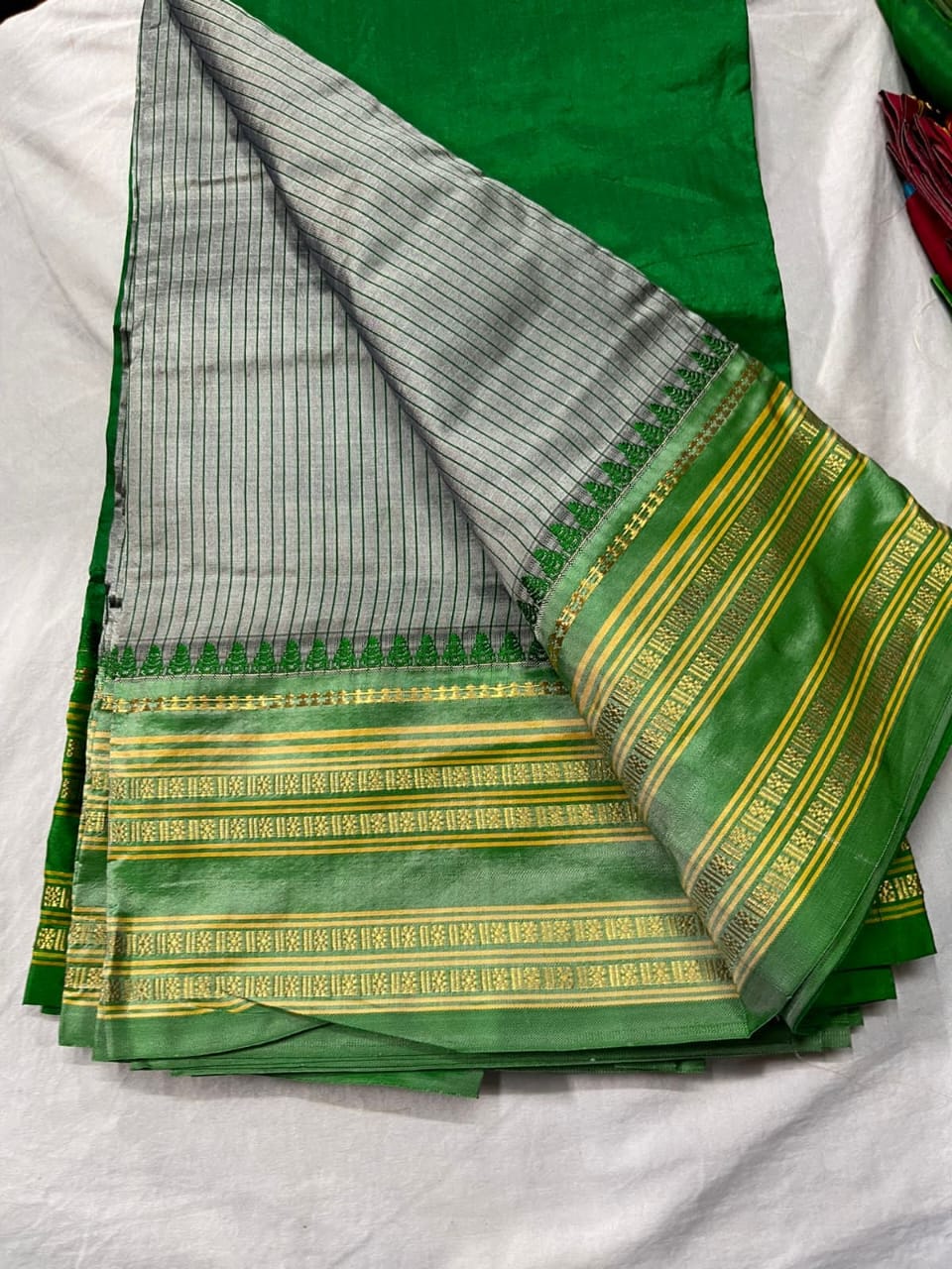 PRICE:1450🤩🤩🤩🤩 Free shipping Saree :- Soft Lichi Silk Saree With Rich  Zari Pallu n Meenakari peacock Wooven Border With we... | Instagram