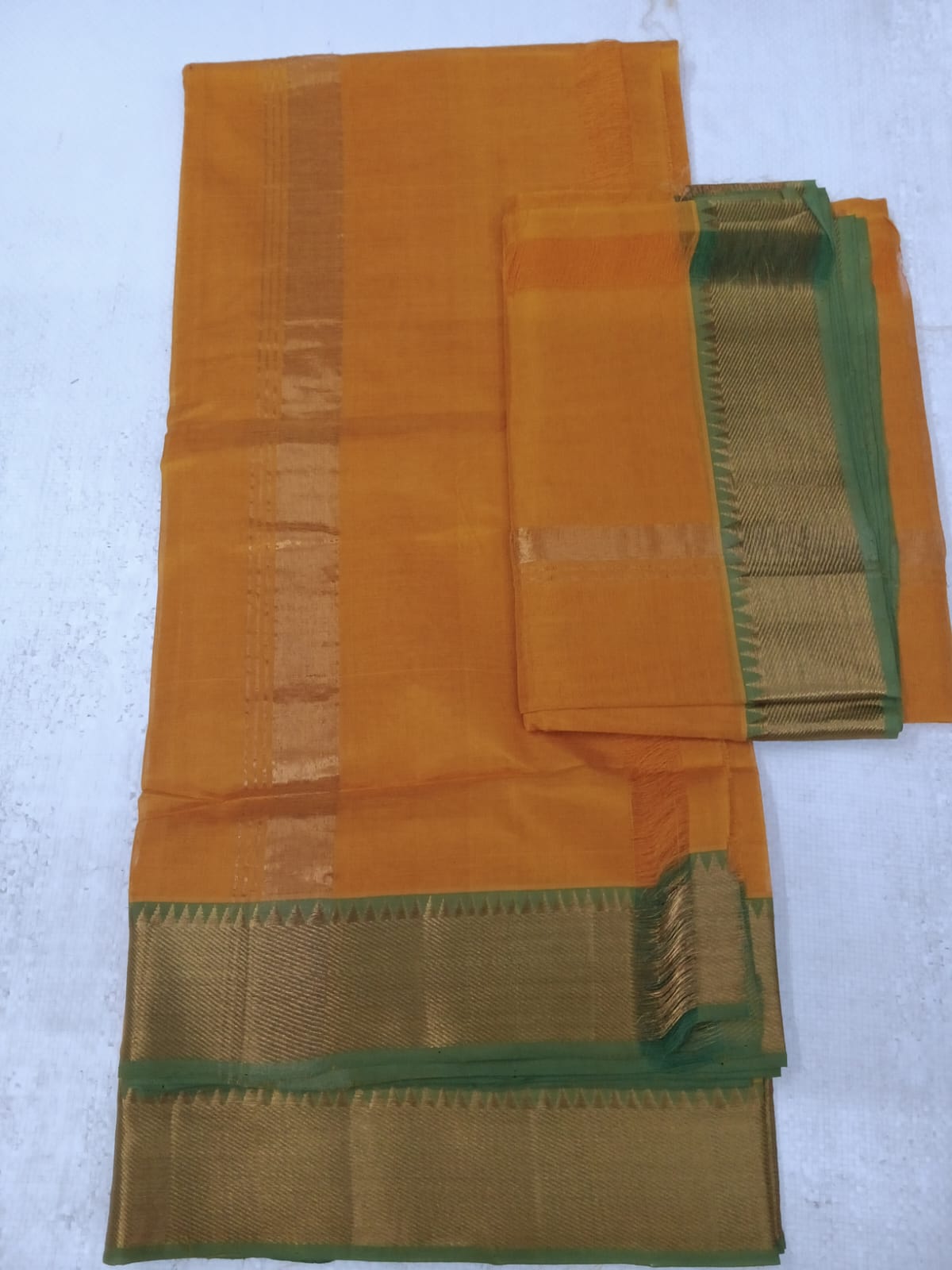 Hand Woven Men's Silk Cotton Pancha Kanduva Set