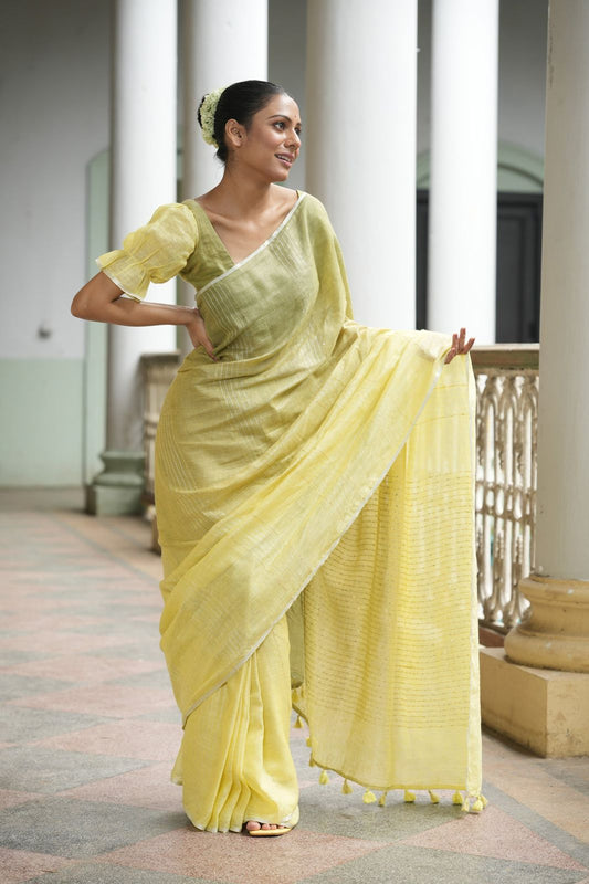 Pure Linen by Linen Saree