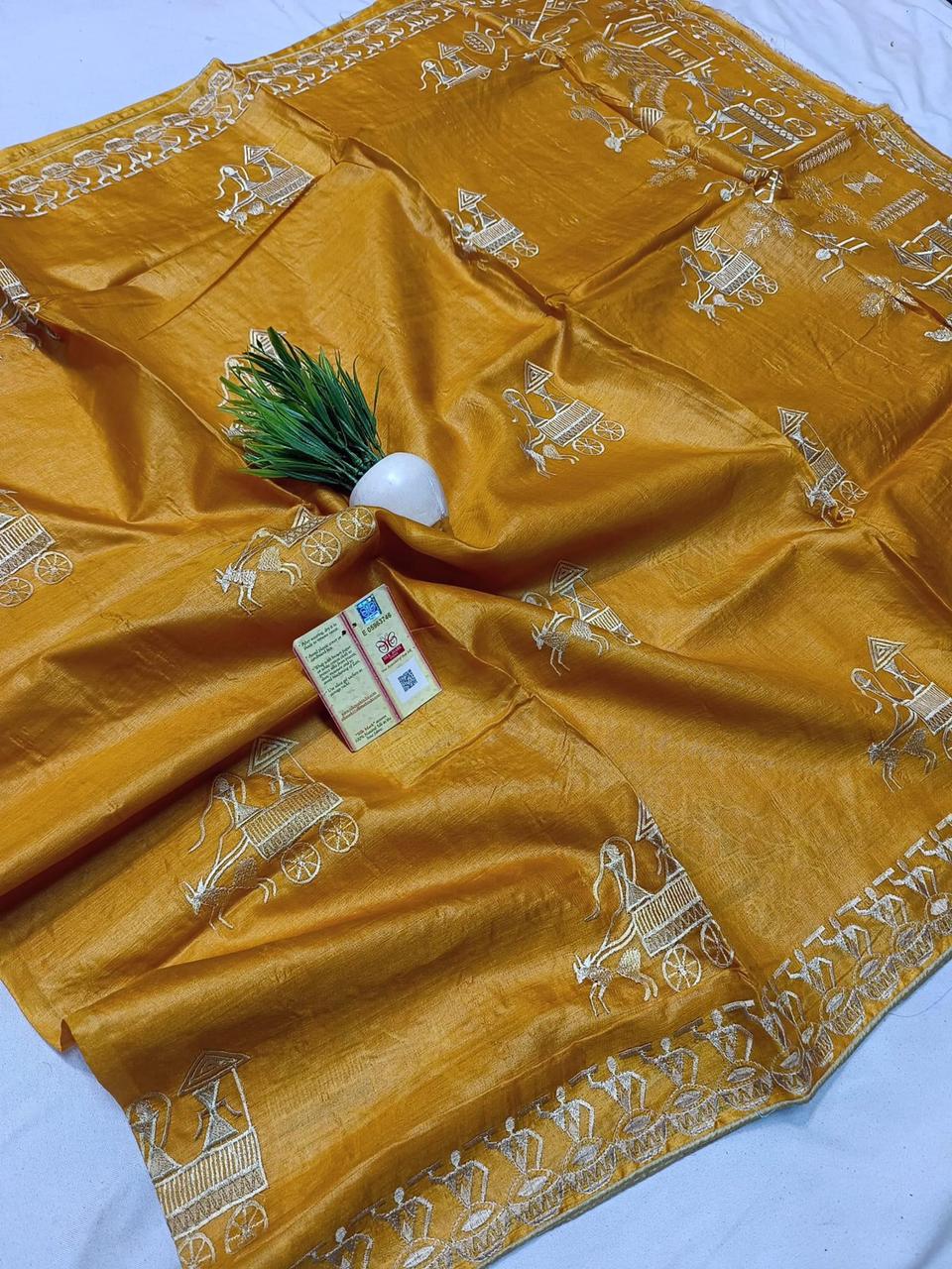 Pure Tusser Saree