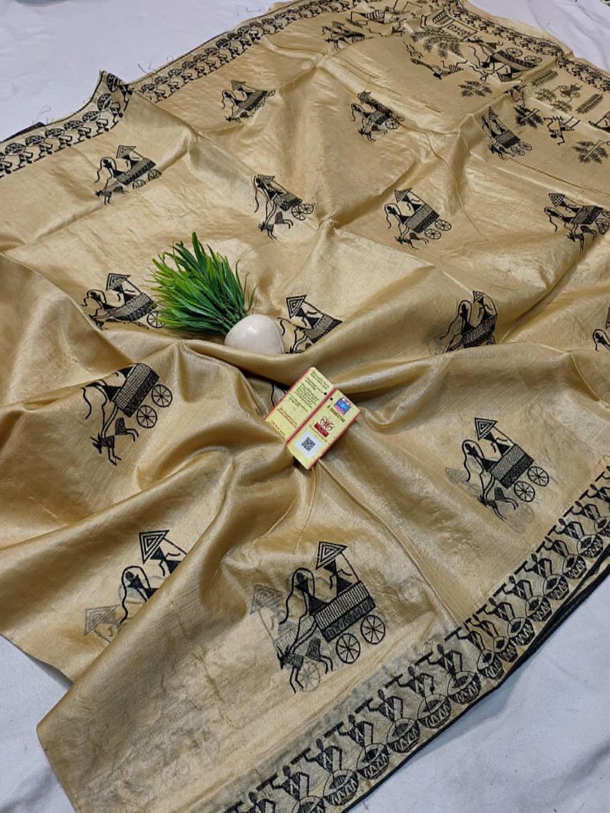 Pure Tusser Saree