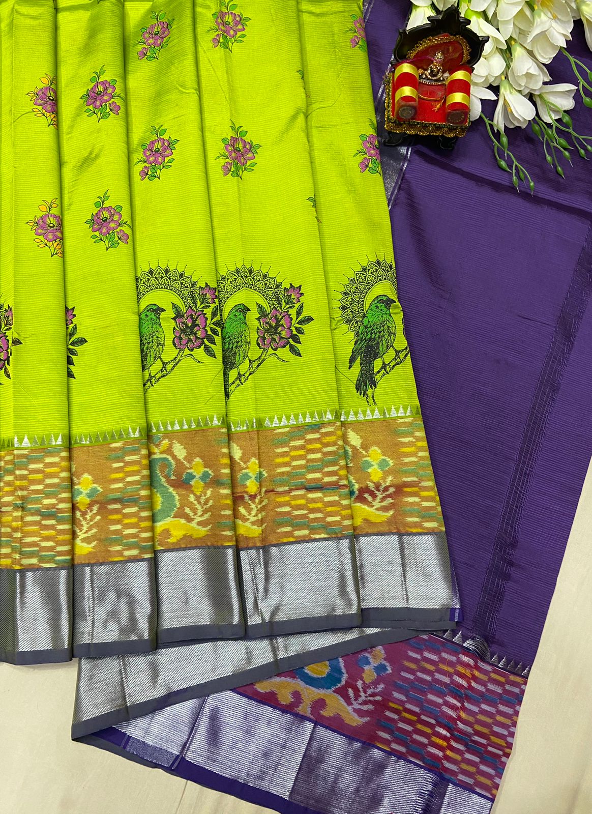 Mangalagiri Digital Print Saree