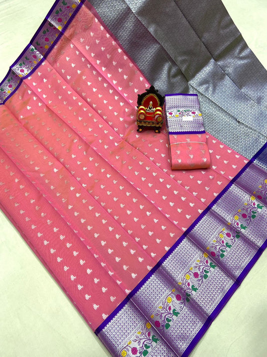 Kuppatam Chanderi Saree