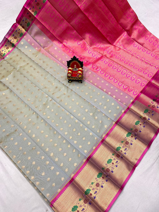 Kuppatam Chanderi Saree