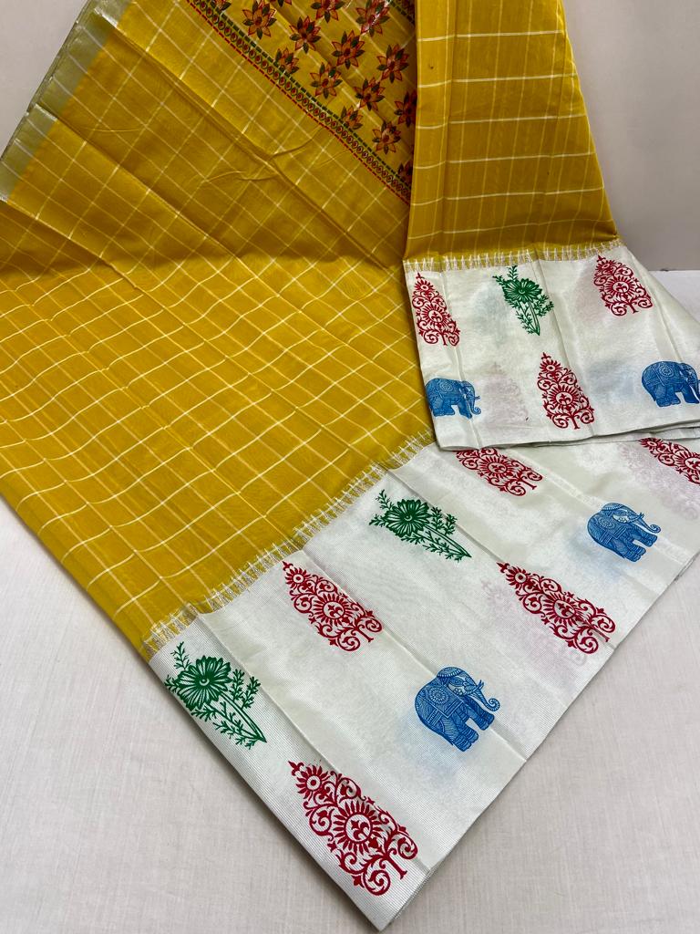 Kuppatam Chanderi Saree