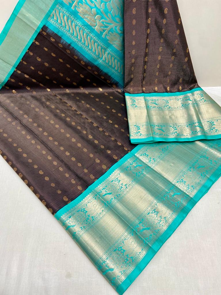 Kuppadam Kanchi Border Saree