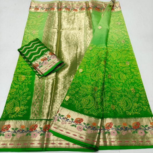 Pure Kota Silk Embroidery Saree