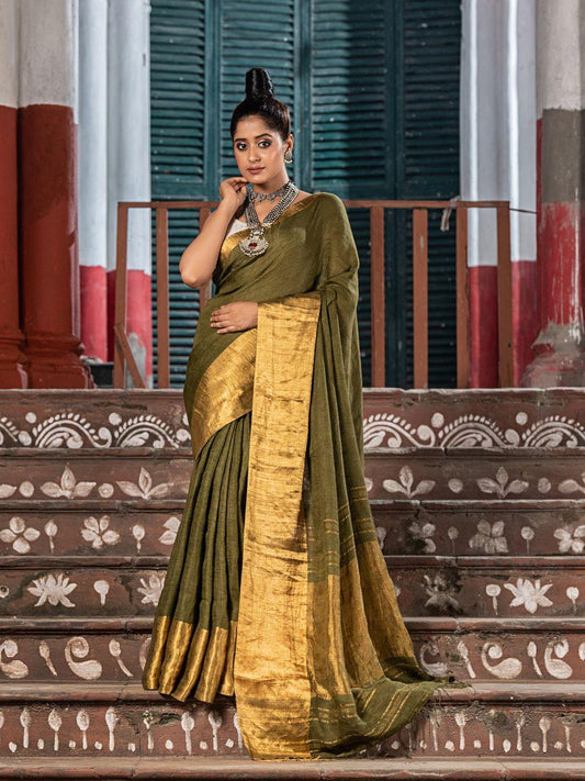 Pure Linen by Linen Saree