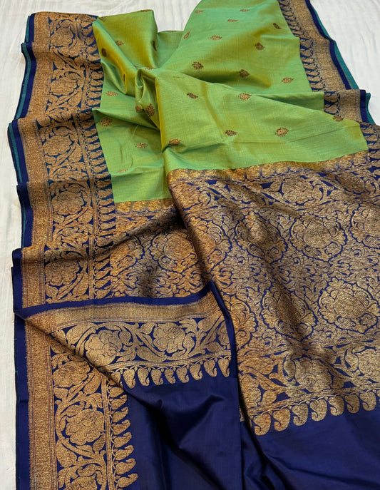 Handwoven Pure Natural Tussar Silk Saree