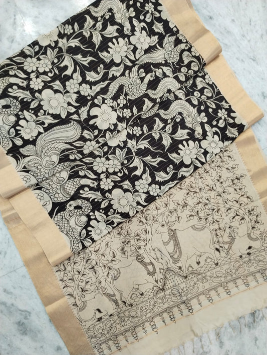 Kalamkari Bangalore Silk Saree