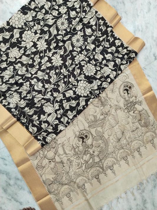 Kalamkari Bangalore Silk Saree