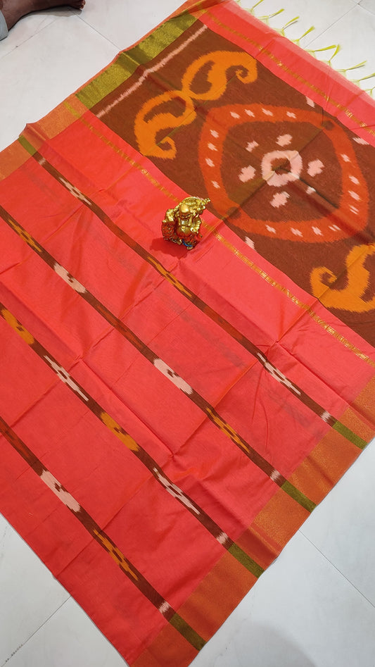 Pure Handloom Pochampally Cotton Saree