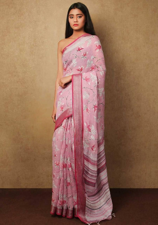 Pure Linen by Linen Saree