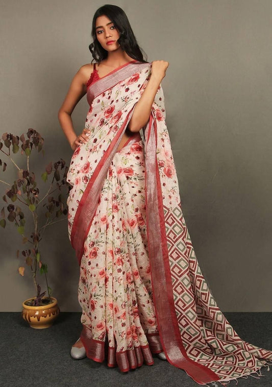 Pure Linen by Linen Saree