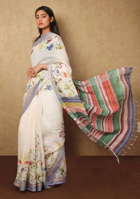 Pure Linen by Linen Saree