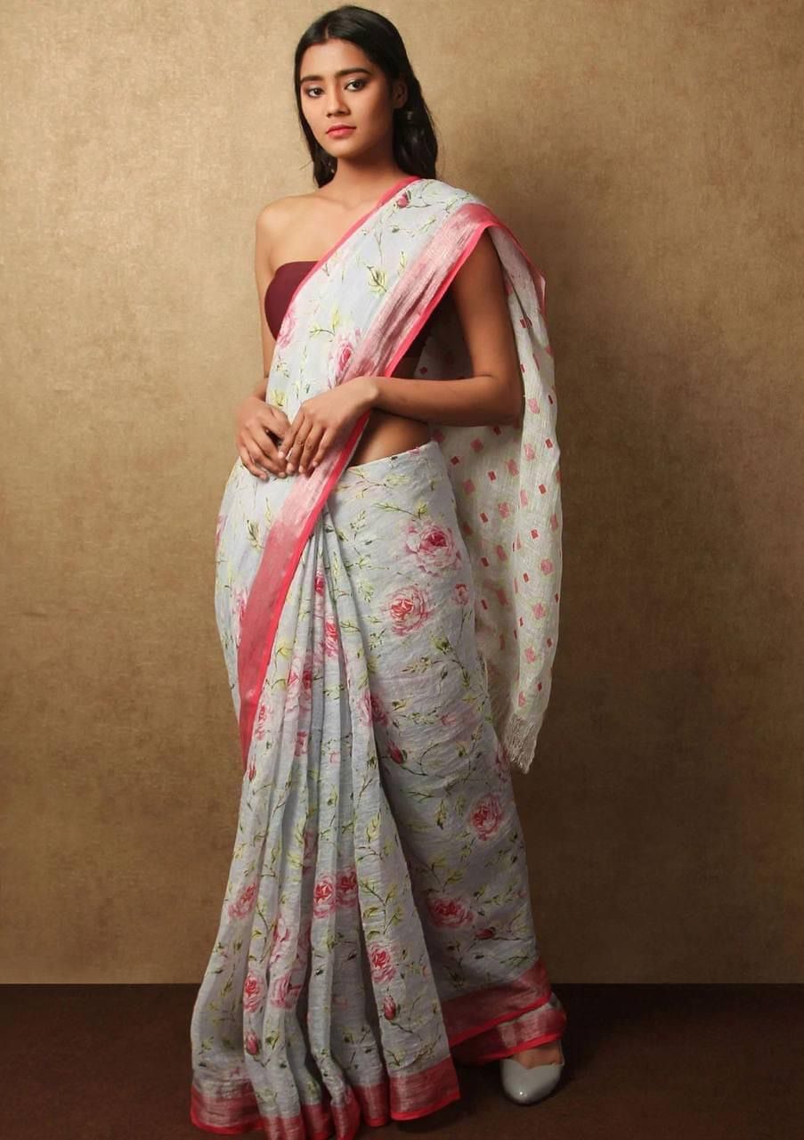 Pure Linen by Linen Saree