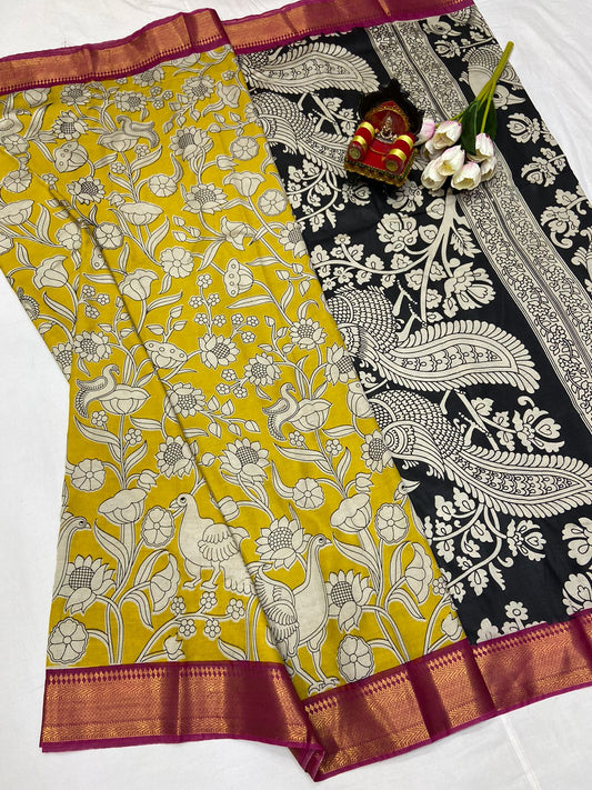 Kalamkari Silk Saree