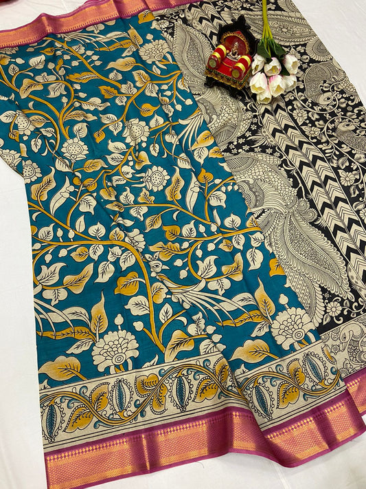 Kalamkari Silk Saree