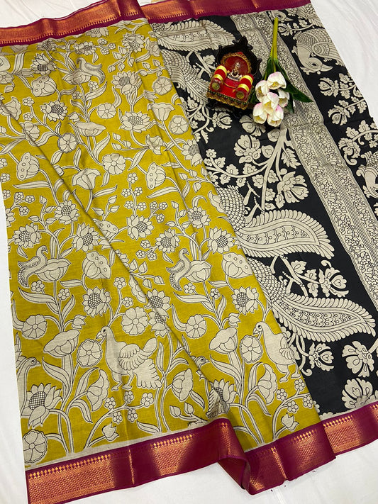 Kalamkari Silk Saree