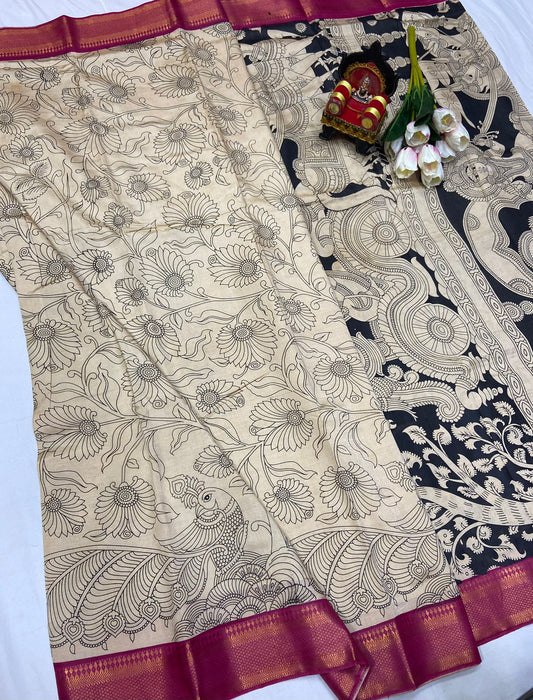 Kalamkari Silk Saree