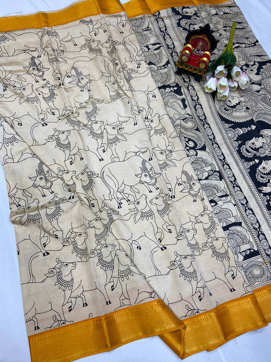 Kalamkari Silk Saree