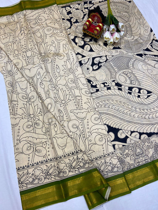 Kalamkari Silk Saree