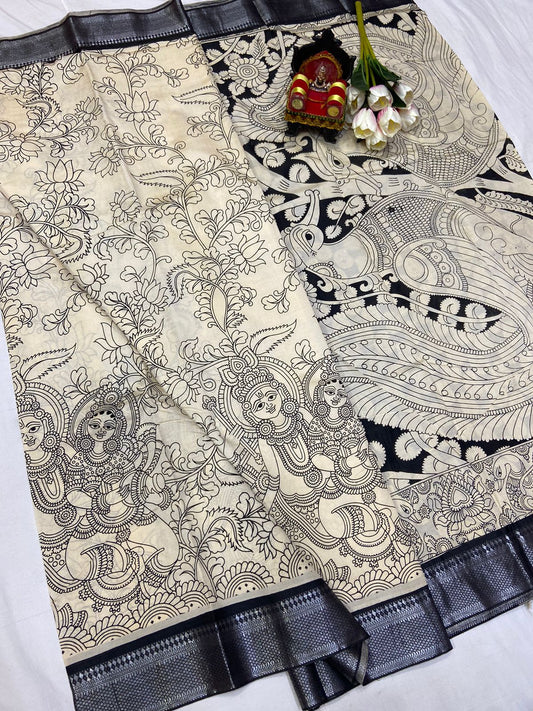 Kalamkari Silk Saree