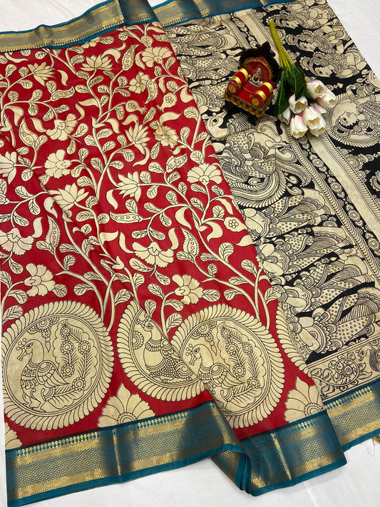 Kalamkari Silk Saree